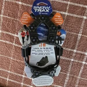 Snow Trax Snowtrax by Yaktrax Traction Gear for Shoes and Boots, L-XL, Men 8-12